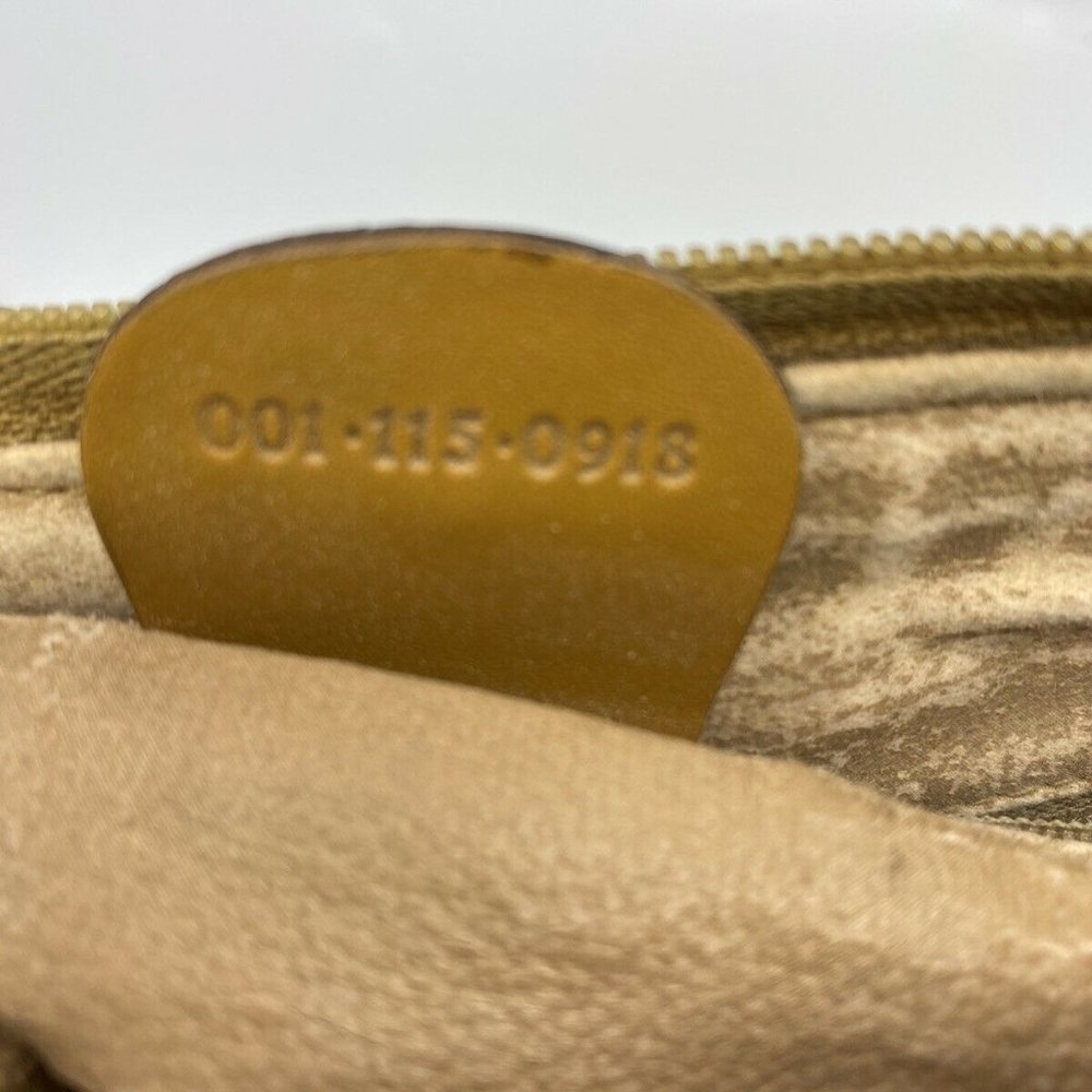GUCCI Vintage Beige Coated Canvas/ Leather Crossbo - Picture 8 of 12